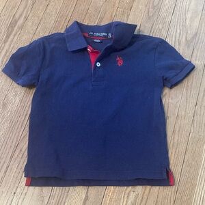 U.S. Polo Assn. Blue and Red Polo Shirt Classic Style